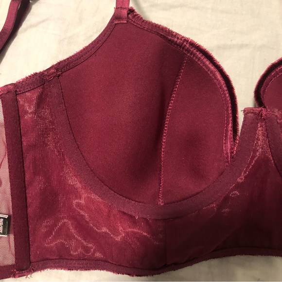(194) Victoria’s Secret Velvet Bustier Bra - Picture 7 of 8